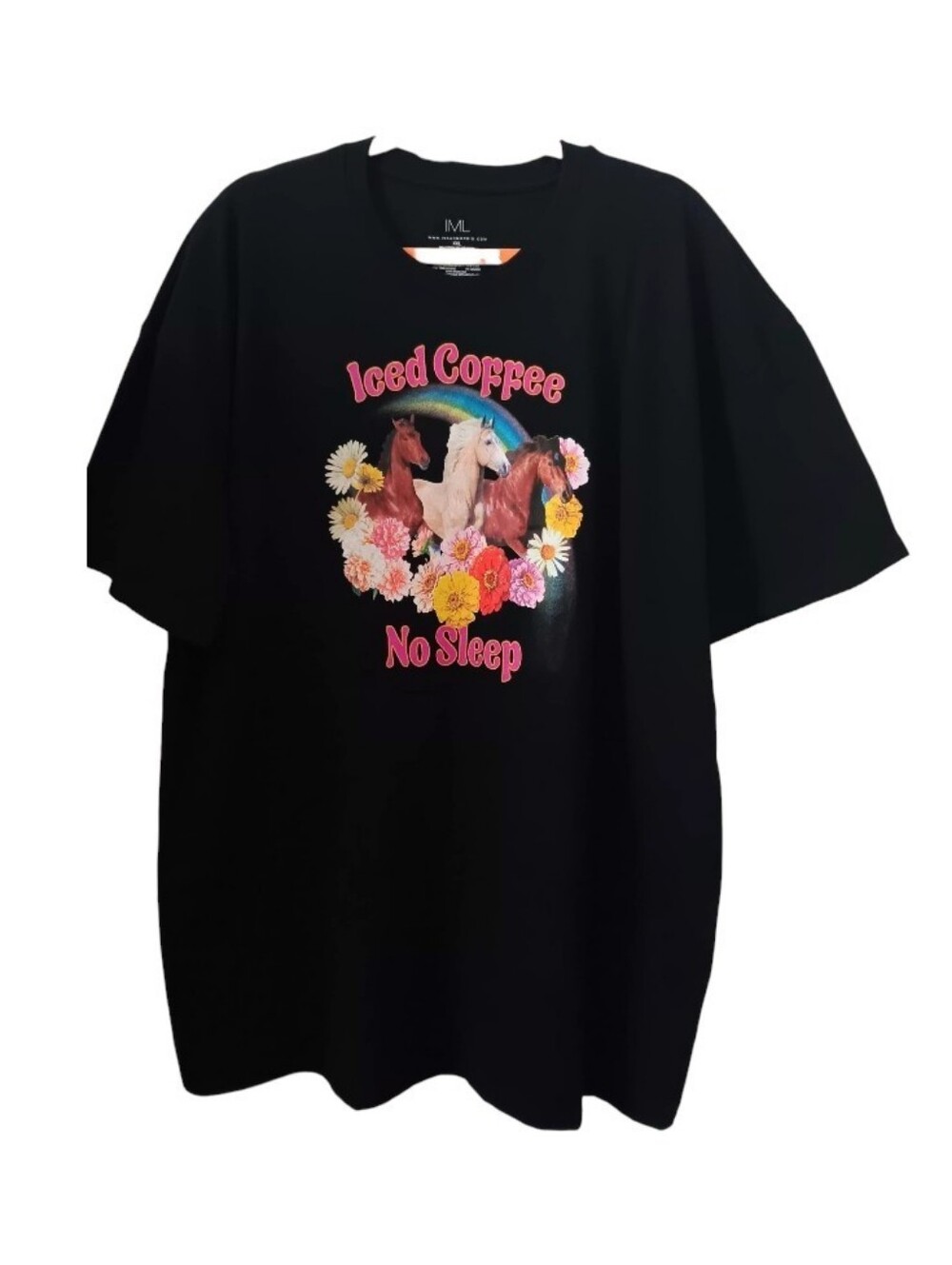 Isaac Morris Horses & Flowers T-Shirt - Picture 2 of 10